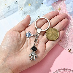 Alloy Enamel & Rhinestone Keychain&nbsp;KEYC-YW00044