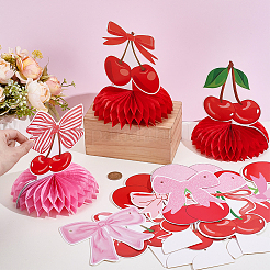2 Bags 2 Styles Paper Cherry Hanging Banners&nbsp;AJEW-ME0003-93