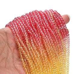 Transparent Painted Glass Beads Strands&nbsp;DGLA-A034-T3mm-A07