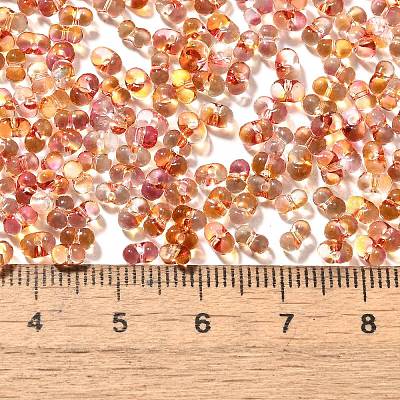 Transparent Baking Paint Glass Seed Beads&nbsp;SEED-A033-06A-16-1