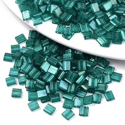 FGB 2-Hole Baking Paint Glass Seed Beads&nbsp;SEED-S031-L-ST108A-1