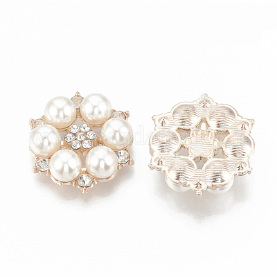 Alloy Rhinestone Flat Back Cabochons&nbsp;RB-S048-19RG-1
