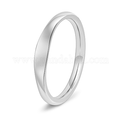 ステンレススチールプレーンバンドリング  ステンレス鋼色  usサイズ9（18.9mm）&nbsp;PW-WGB10DA-03-1