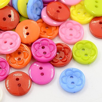 Acrylic Sewing Buttons for Clothes Design&nbsp;BUTT-E083-E-M-1