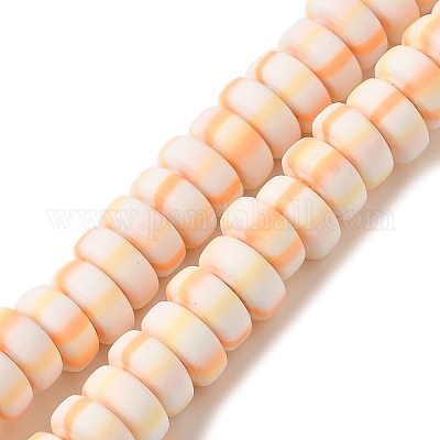 Polymer Clay Beads Strands&nbsp;CLAY-H006-02F-1