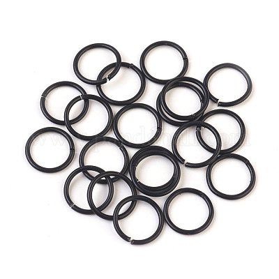 Spray Painted Iron Open Jump Rings&nbsp;IFIN-F149-B12-1
