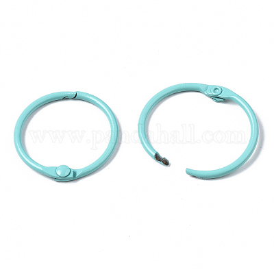 Spray Painted Iron Split Key Rings&nbsp;IFIN-T017-01-1
