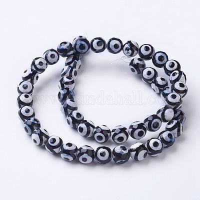 Tibetan Style dZi Beads&nbsp;G-G752-05-10mm-1