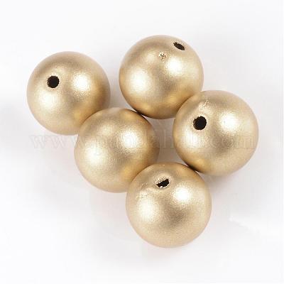 Matte Style Spray Painted Acrylic Beads&nbsp;ACRP-S669-14mm-02-1
