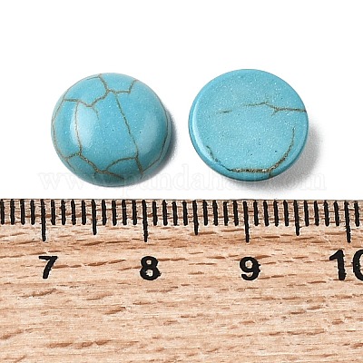 Synthetic Turquoise Cabochons&nbsp;G-P393-R64-12MM-1