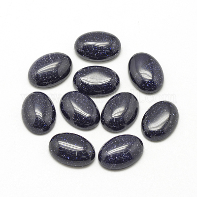 Synthetic Blue Goldstone Cabochons&nbsp;X-G-R415-13x18-34-1
