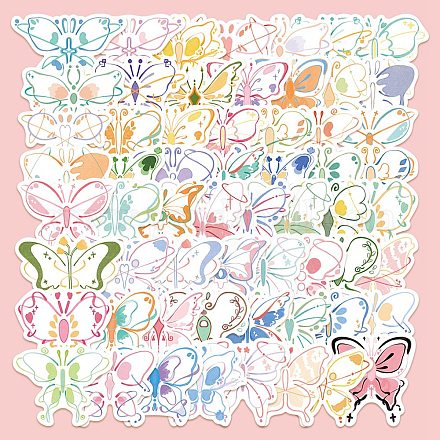 Wholesale PVC Self Adhesive Butterfly Sticker Labels - Pandahall.com