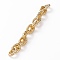 Handmade CCB Plastic Cable Chains, Twisted, Golden, 19x14x4mm, 39.37 inch(1m)/strand