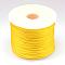 Nylon Satin Rattail Cords, Beading Threads for Bracelet Jewelry Making Chinese Knot Macrame Craft, Gold, 1.5mm, about 49.21 yards(45m)/roll