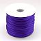 Nylon Satin Rattail Cords, Beading Threads for Bracelet Jewelry Making Chinese Knot Macrame Craft, Mauve, 1.0mm, about 76.55 yards(70m)/roll