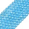 Natural Topaz Crystal Beads Strands, Round, Faceted, Grade AAA, 6mm, Hole: 0.8mm, about 62pcs/strand, 14.88''(37.8cm)