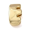 Brass Beads, Long-Lasting Plated, Rack Plating, Lead Free & Cadmium Free, Real 18K Gold Plated, Letter E, 21x12x7mm, Hole: 18x4mm