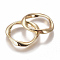 Alloy Linking Rings, Ring, Golden, 21x20.5x3mm, Inner Diameter: 15mm, 4pcs/bag