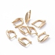 Brass Hoop Earring Findings with Latch Back Closure&nbsp;KK-L180-114G-1