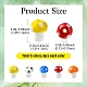 20Pcs 5 Colors Mushroom Handmade Lampwork Beads Strands&nbsp;LAMP-YW0001-23-2