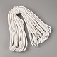 編み込みナイロン編み糸  ラウンド  ホワイト  5.5~6.5mm&nbsp;NWIR-WH0009-27D-1