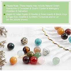 Natural & Synthetic Gemstone Round Beads&nbsp;G-NB0003-86B