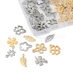 50Pcs 10 Styles 201 & 304 & 306 Stainless Steel Charms&nbsp;STAS-FS0001-47