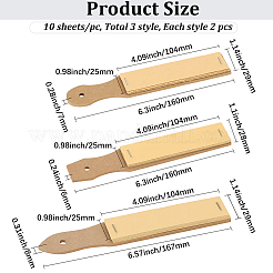 6Pcs 3 Styles Sandpaper File with Wood Pencil Sandpaper Board&nbsp;TOOL-GF0003-57