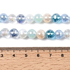 Electroplate Glass Beads Strands&nbsp;EGLA-D300-06-8mm-22