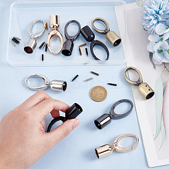 10Pcs 5 Colors Zinc Alloy Cord Ends&nbsp;FIND-GA0007-49