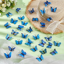100Pcs PVC Artificial Butterfly Decorations&nbsp;AJEW-UN0002-45