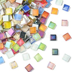 240Pcs 12 Colors Rainbow Iridescent Glass Cabochons&nbsp;DIY-CJ0003-10