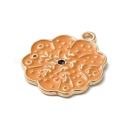 Thanksgiving Day Golden Tone Alloy Enamel Pendants&nbsp;ENAM-M002-02B-G