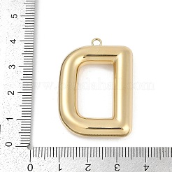 304ステンレスペンダント  イオンプレーティング（ip）  レターチャーム  文字d  38x26.5x6.5mm  穴：2.3mm&nbsp;STAS-I325-146G-D