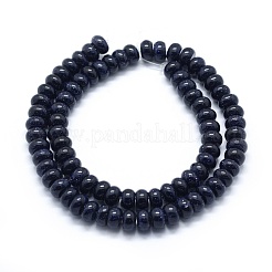 Synthetic Blue Goldstone Beads Strands&nbsp;G-E507-11A-8mm