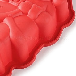 サンタクロースケーキ DIY 食品グレードシリコン像型  肖像彫刻ケーキ型  ランダムな色  181x120x40mm&nbsp;DIY-K075-06