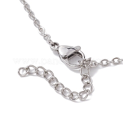 Crystal Stone Cage Pendant Necklaces&nbsp;NJEW-JN04758-01