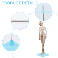 Adjustable Plastic Doll Stand Support&nbsp;ODIS-WH0329-96