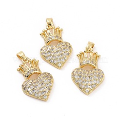 Brass Micro Pave Cubic Zirconia Pendants&nbsp;KK-A181-VA302-2