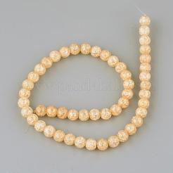 Synthetic Crackle Quartz Beads Strands&nbsp;X-GLAA-S134-6mm-07
