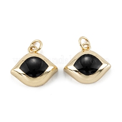 Brass Enamel Pendants&nbsp;KK-P204-08G