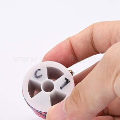 メタリック糸を使用した4本撚りポリコットンコード  手作りマクラメ綿ロープ  ひも壁掛け用植物ハンガー  カラフル  1.5mm  約4.3ヤード（4m）/ロール&nbsp;X1-OCOR-Z003-D31