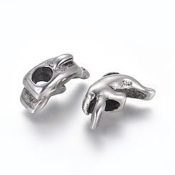 304 Stainless Steel European Beads&nbsp;STAS-I121-18AS