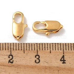 真鍮カニカン  カドミウムフリー＆ニッケルフリー＆鉛フリー  18KGP本金メッキ  12x6x3mm  穴：1.2mm&nbsp;KK-H503-35G-02