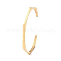 304 Stainless Steel Cuff Bangles&nbsp;BJEW-P373-01G