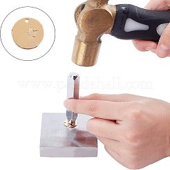 真鍮製ペンダント  長持ちメッキ  ニッケルフリー  フラットラウンド  18KGP本金メッキ  16x1mm  穴：1.5mm  30個/箱&nbsp;KK-FH0001-03G-NF