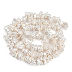 Electroplated Shell Pearl Beads Strands&nbsp;BSHE-H113-01A