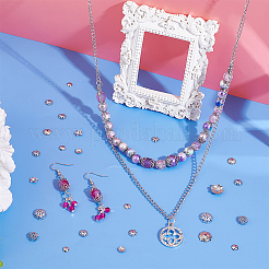 300個 10スタイル 304 & 201 ステンレススチール ファンシービーズキャップ  マルチ花弁  5 花弁 & 無花弁 & 8 花弁  花  ステンレス鋼色  5~10x5~7.5x1.2~4mm  穴：0.8~1.2mm  30個/スタイル&nbsp;STAS-UN0042-71