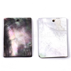 Natural Black Lip Shell Pendants&nbsp;SHEL-N026-121