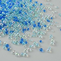 ガラスビーズ  ラウンド  穴がない  藤紫色  2~3mm  約7500個/450g  450 G /袋&nbsp;GLAA-WH0023-27B